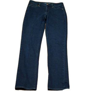 Lands' End Women's Straight Leg Jeans - Dark Blue